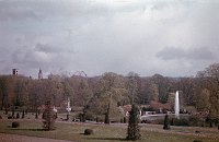 1943. Brandenburg. Potsdam. Brunnen vor dem Schloß Sanssoucci. Schlosspark